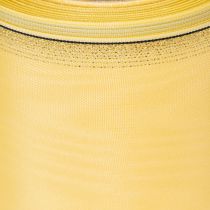 Artikel Kranzband Gelb mit Goldverzierung aus Acetat und Polyester 125mm x 25m für Kränze und Gestecke