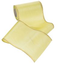 Artikel Moiré Kranzband Hellgrün mit Goldrand 175mm x 25m, Hochwertige Dekoration für Floristik