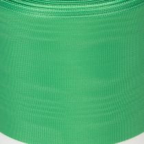 Artikel Moiré Kranzband grün-weiß 150mm, Dekorationsband, Schleifenband, Taft-Qualität 25m