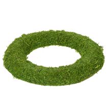 Artikel Mooskranz 20 cm mit Styroporkern, Grün, 4 Stück im Set