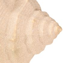 Artikel Muschel Deko maritim Keramik Blau Beige 16,5×11×9,5cm 2 St