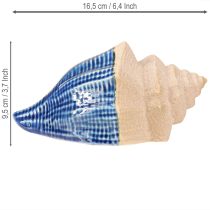 Artikel Keramik-Dekomuschel Blau Beige 16,5×11×9,5cm 2er-Set