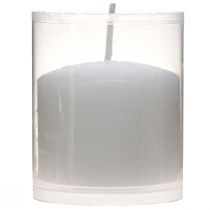 Artikel Weisse Nachfüllkerze für Grablaternen, Kunststoff, H5.8cm, Set à 20 Stück