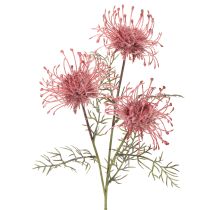 Artikel Kunstblume Nadelkissen Protea Rosa-Grün 65 cm 3er-Set