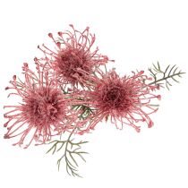 Artikel Kunstblume Nadelkissen Protea Rosa-Grün 65 cm 3er-Set