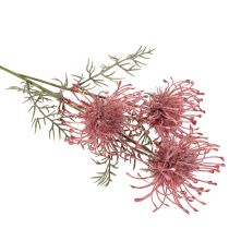 Artikel Kunstblume Nadelkissen Protea Rosa-Grün 65 cm 3er-Set