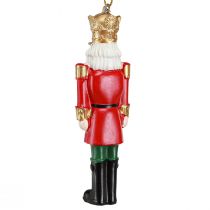 Artikel Nussknacker Anhänger 4er-Set, Weihnachtsdekoration, 10cm, Rot Grün Gold
