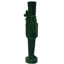 Artikel Nussknacker Figur beflockt 77 cm Dunkelgrün für Innenbereich