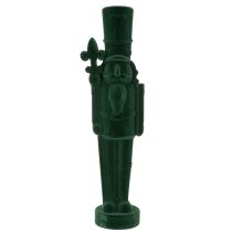 Artikel Nussknacker Figur beflockt 77 cm Dunkelgrün für Innenbereich