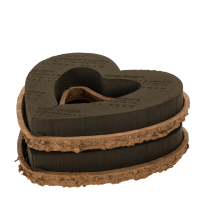 Artikel Herzförmiger Steckschaum OASIS® Renewal® Floral Foam Biolit® 27 cm, 2 Stück, braun