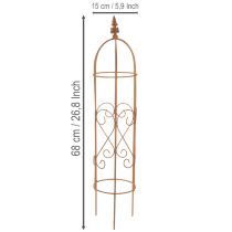 Artikel Rankgitter aus Metall, 2er-Set, 108 cm und 68 cm hoch, Edelrost-Optik, für Kletterpflanzen im Garten