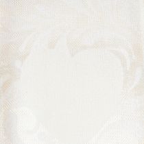 Artikel Organzaband Creme 40mm x 15m mit Herzmotiv für Dekorationen