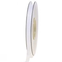 Artikel Organzaband Geschenkband Weiß Band Webkante 6mm 50m