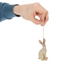 Artikel Osterhase Figur zum Aufhängen Osterdeko Polyresin H9,5cm 4St