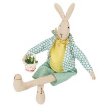 Artikel Stoffhase mit Kleidung 46cm, Osterdekoration für Innenbereich