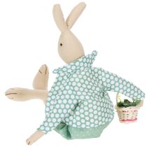 Artikel Stoffhase mit Kleidung 46cm, Osterdekoration für Innenbereich