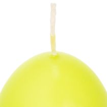 Artikel Eierkerzen aus Wachs, 9 cm, Grün, Osterdekoration, 6 Stück
