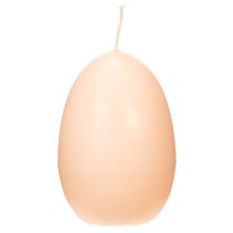 Artikel Osterkerzen Eiform aus Wachs Peach Ø6cm H9cm 6er-Set