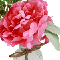 Artikel Pfingstrosen Deko in der Vase Tischdeko Sommer Pink 20cm