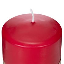 Artikel Pillar-Kerze aus Naturwachs Rot 9 x 7 cm
