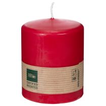 Artikel Pillar-Kerze aus Naturwachs Rot 9 x 7 cm