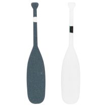 Artikel Paddel-Dekoration aus Holz 8cm Blau-Weiss 18er-Set