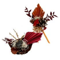 Artikel Trockenblumen Palmspeere Mini, Rot und Orange, 30–40 cm, 100 Stück