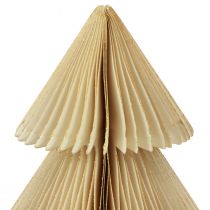 Artikel Papier-Weihnachtsbaum Creme Gold Ø20xH30cm