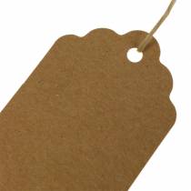Artikel Geschenkanhänger Kraftpapier rechteckig 9,5/8 cm natur 100 Stück