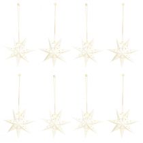 Artikel Papiersterne Weihnachtsanhänger Weiss 10 cm 8er Set