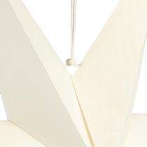 Artikel Sternen-Deko aus Papier und Jute in Weiss 75x20cm zum Aufhängen