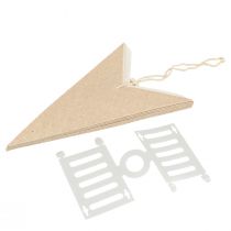 Artikel Papierstern beleuchtet mit Jute, Natur, 60 cm