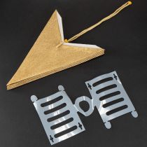 Artikel Goldener Papierstern 45 cm mit Aufhänger für Weihnachtsdekoration