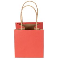 Artikel Geschenktüte aus Papier mit Schleifen-Motiv, 12 cm, Rot-Gold, 8 Stück