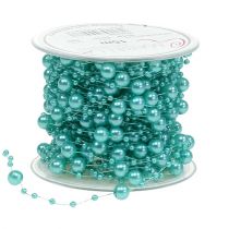 Perlenband Türkis 6mm 15m