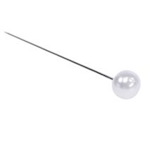 Artikel Perlenkopfnadeln Metall Kunststoff Weiss Ø8mm Länge 65mm – 55 Stück