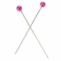 Artikel Stecknadeln mit Perlenkopf 6 mm Ø, 65 mm Länge, Pink, Metall und Kunststoff