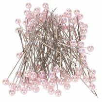 Artikel Perlkopfnadeln aus Metall und Kunststoff Ø6mm, Länge 65mm, Rosa