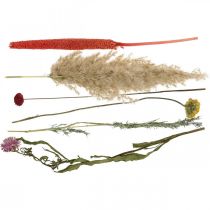 Artikel Deko-Trockenblumenstrauss Wiesenblumen Rosa Mix, DIY Set, Tischdeko H30-35cm