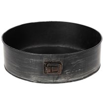 Artikel Pflanzschale aus Metall, Deko-Springform Ø24cm H7,5cm, schwarz, für Bepflanzung und Dekoration