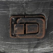 Artikel Pflanzschale aus Metall, Deko-Springform Ø24cm H7,5cm, schwarz, für Bepflanzung und Dekoration