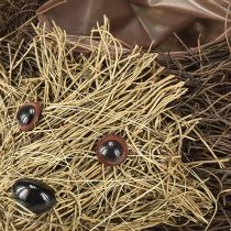 Artikel Pflanzgefäss Igel aus Holz und Metall 22x25cm Braun für Innen- und Aussenbereich