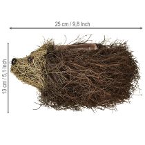 Artikel Pflanzgefäss Igel aus Holz und Metall 22x25cm Braun für Innen- und Aussenbereich