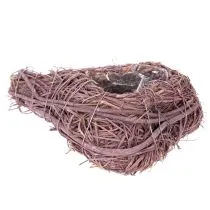 Artikel Herzförmige Schale aus Zweigen mit Folieneinsatz 14 cm 2er-Set