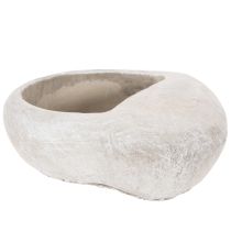 Artikel Pflanzschale Herz 17 cm Steinguss Grau