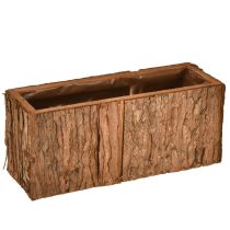 Artikel Pflanzkasten Holz länglich Blumenkasten Pinienrinde 27×10cm