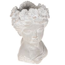 Artikel Pflanzkopf Antik Steinguss Übertopf Frau 12,5×12×20,5cm