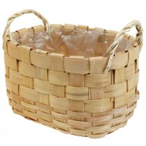 Artikel Geflochtenes Set aus Pflanzkörben mit Henkeln, Natur, 22/27/33 cm, 3-teilig