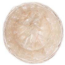 Artikel Dekokorb aus Spaltweide Weiss Rund Ø20cm – Set mit 8 Stück