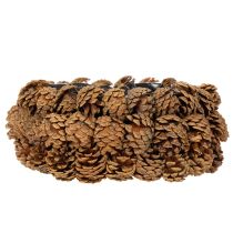 Artikel Runde Schale aus Tannenzapfen zum Bepflanzen 30 cm Naturbraun
